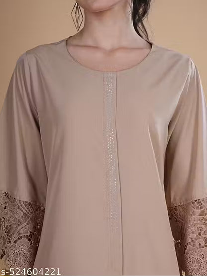 Women Casual Kurta Set/ Semi Formal Occasion Co-ord Set