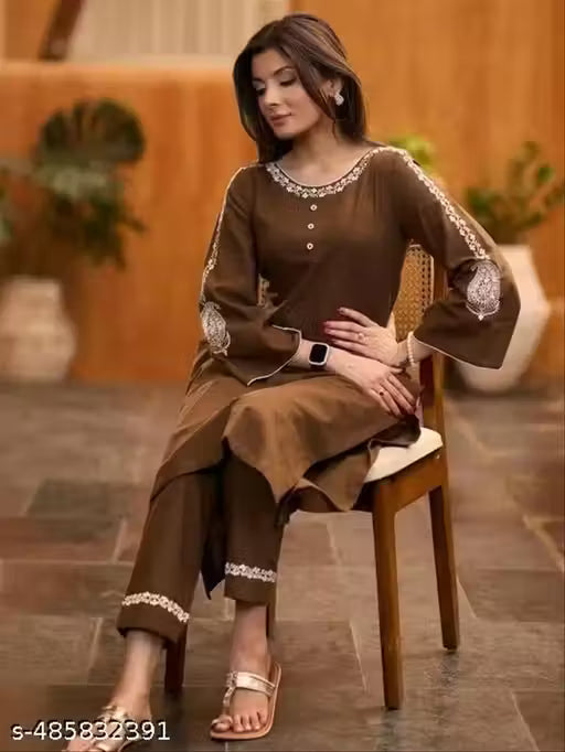 Straight kurti with paint