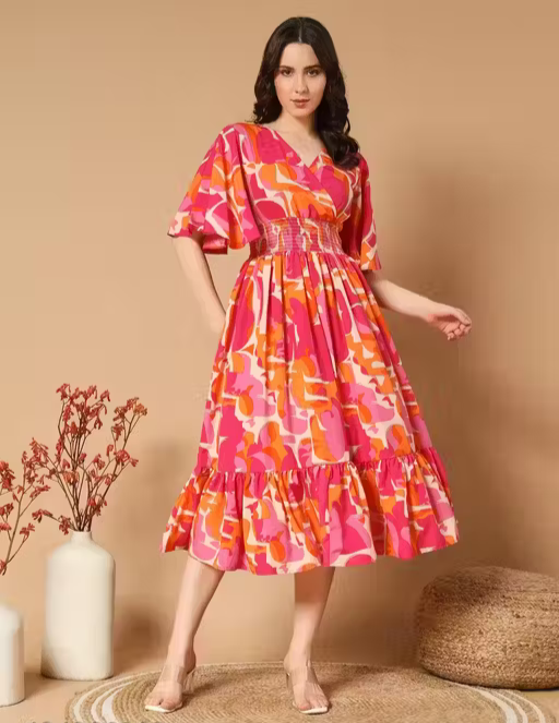 Women's Abstract A-line Purple Skirts